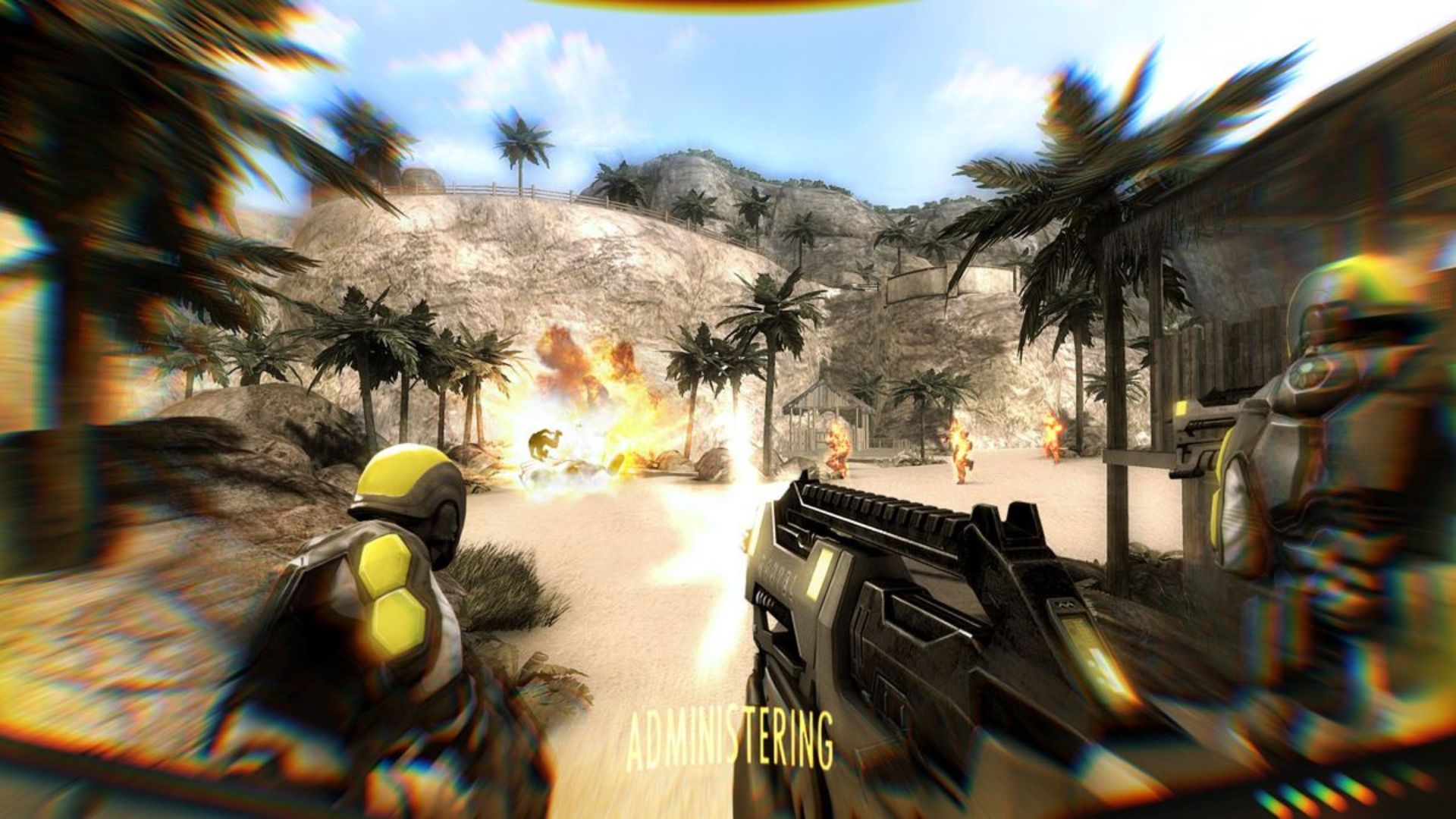 Haze - Official screenshot of the first-person gameplay.