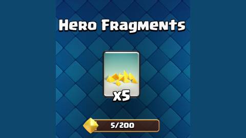 hero fragments in clash royale