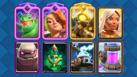 Hero Mini Pekka Golem Beatdown Deck