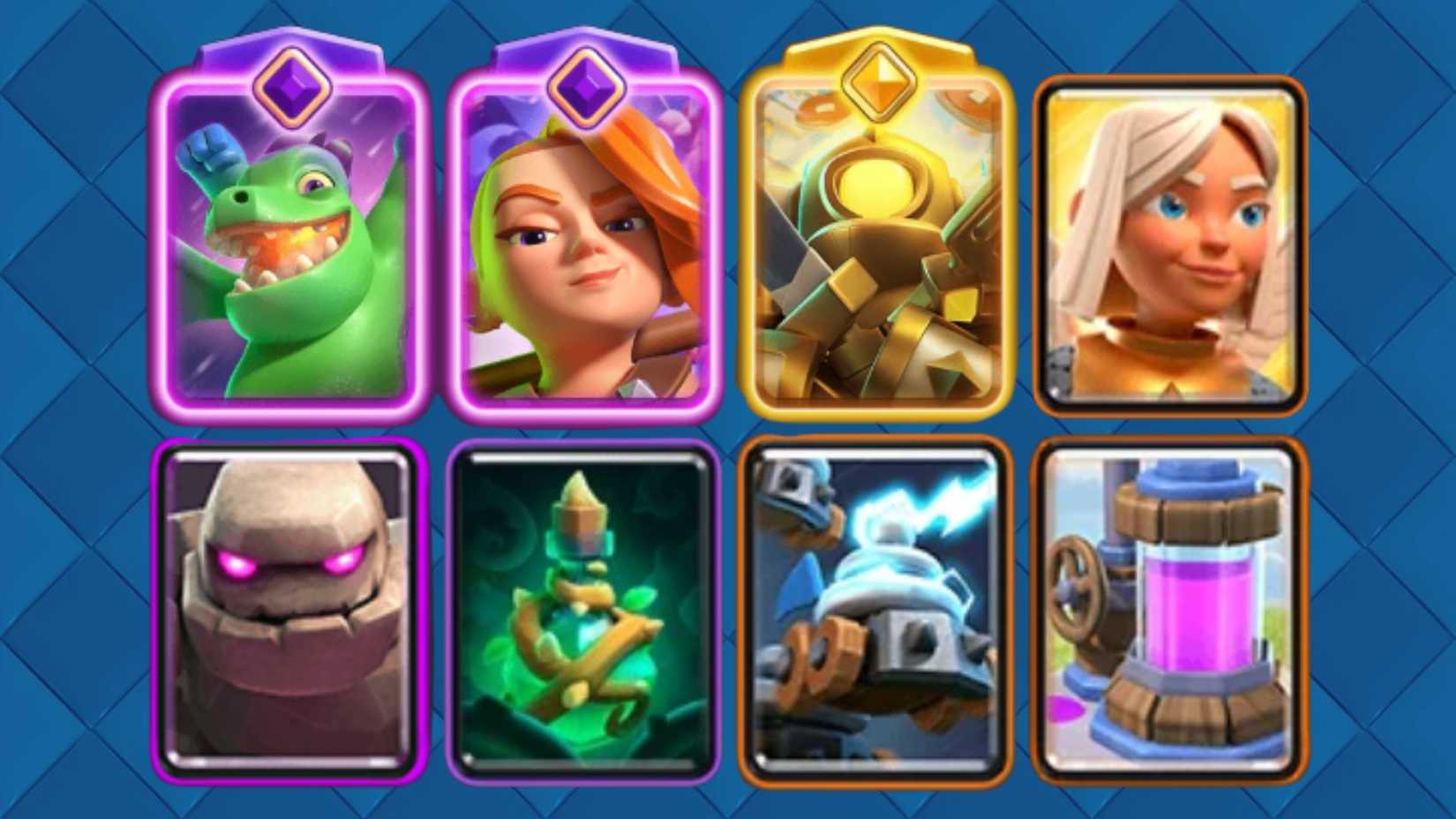 Hero Mini Pekka Golem Beatdown Deck