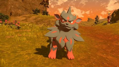 Hisuian Arcanine in Pokemon Legends: Arceus