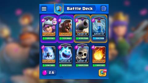 hog 2.6 zap arena 8 deck clash royale