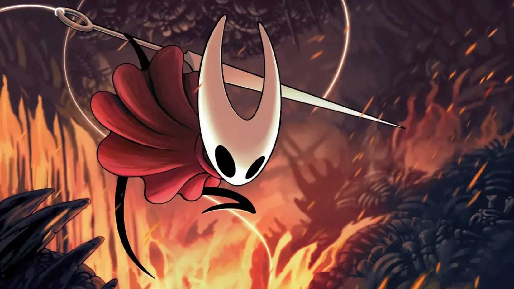 Hollow Knight Silksong Promotional Art Hornet Wielding Needle 