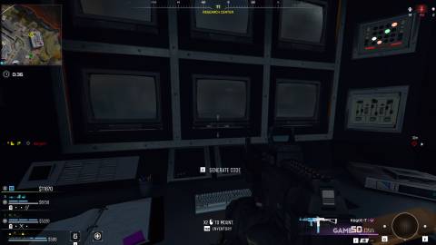 how to generate the code to the Research Center Security Booth in Warzone