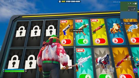 how to get the Arcade Pistol in 1v1 With Every Gun - Fortnite