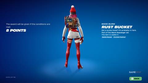 how to get the Rust Bucket Back Bling in Fortnite - 2