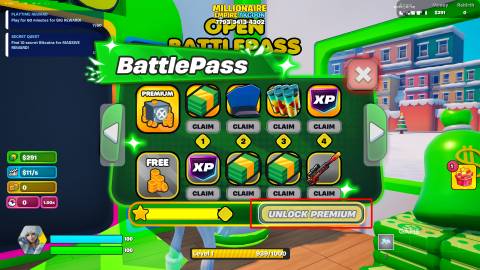 How to Unlock the Millionaire Empire Tycoon Premium Battle Pass - 2