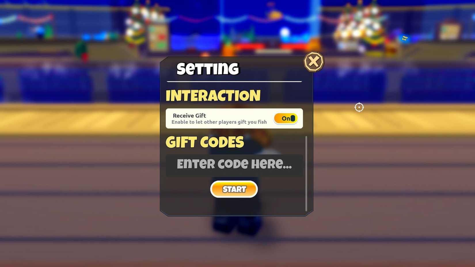 Hunting the Giant Fish on the Codes tab