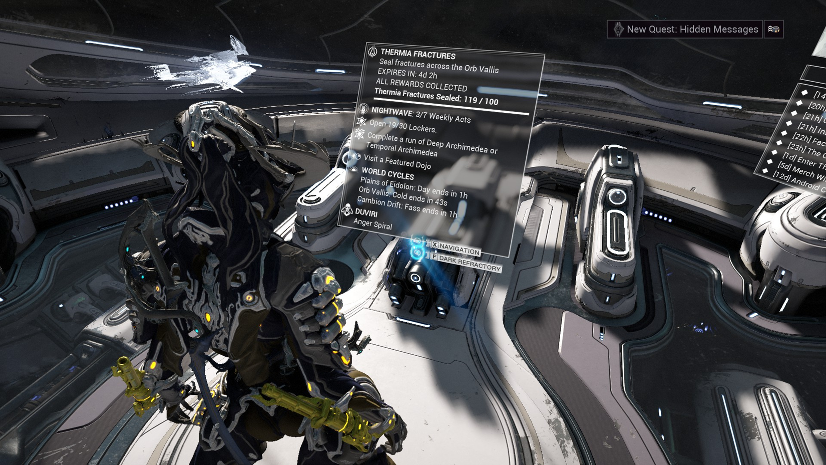 Warframe Dark Refractory option