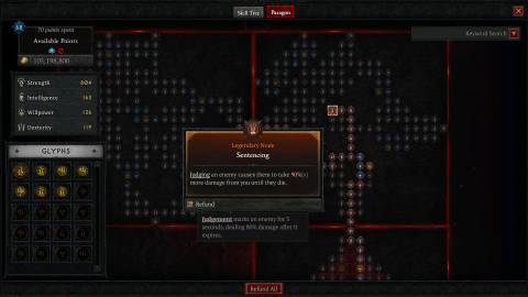 D4 Paladin Sentencing Paragon Node
