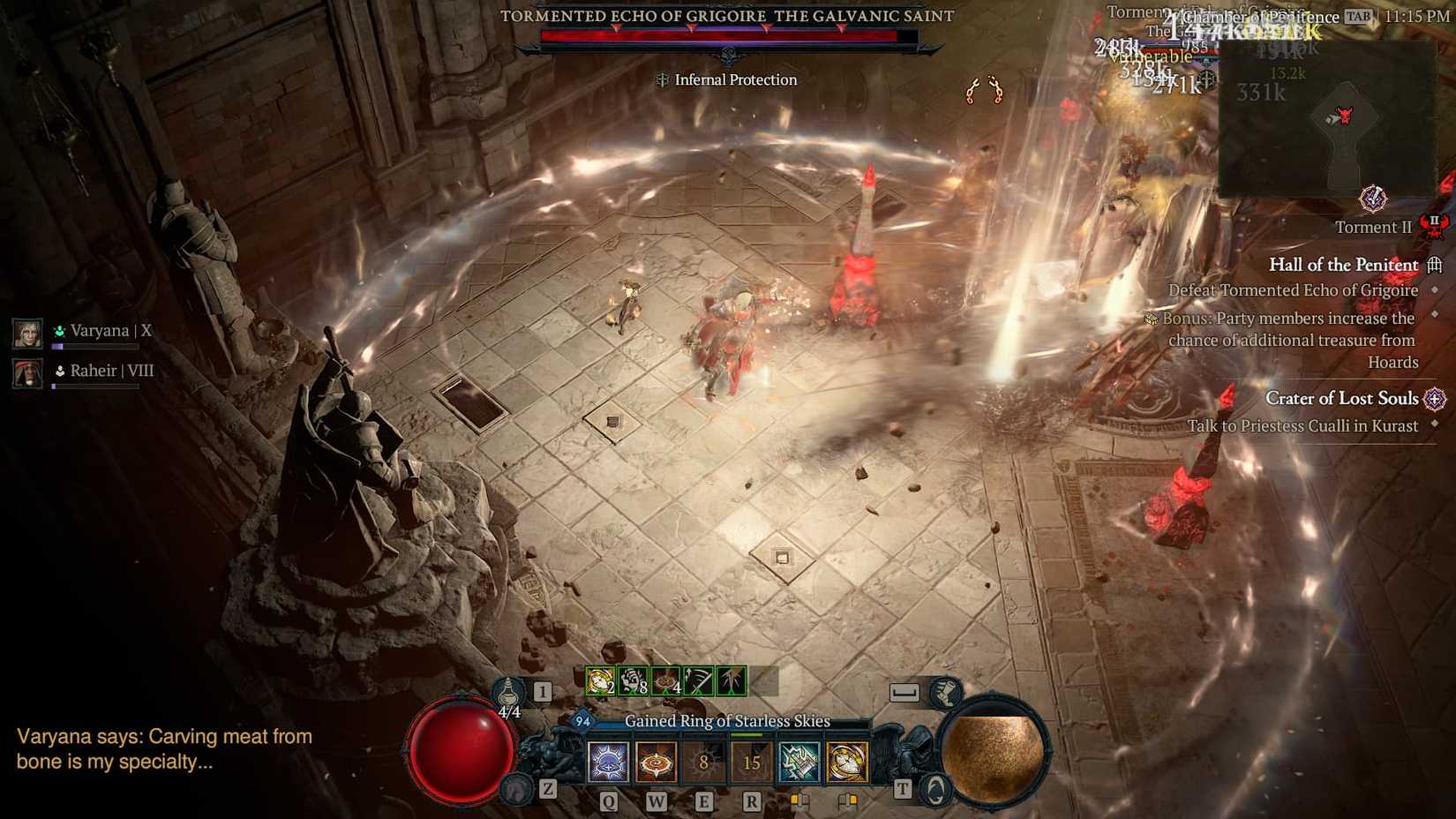 D4 Paladin fighting Grigoire