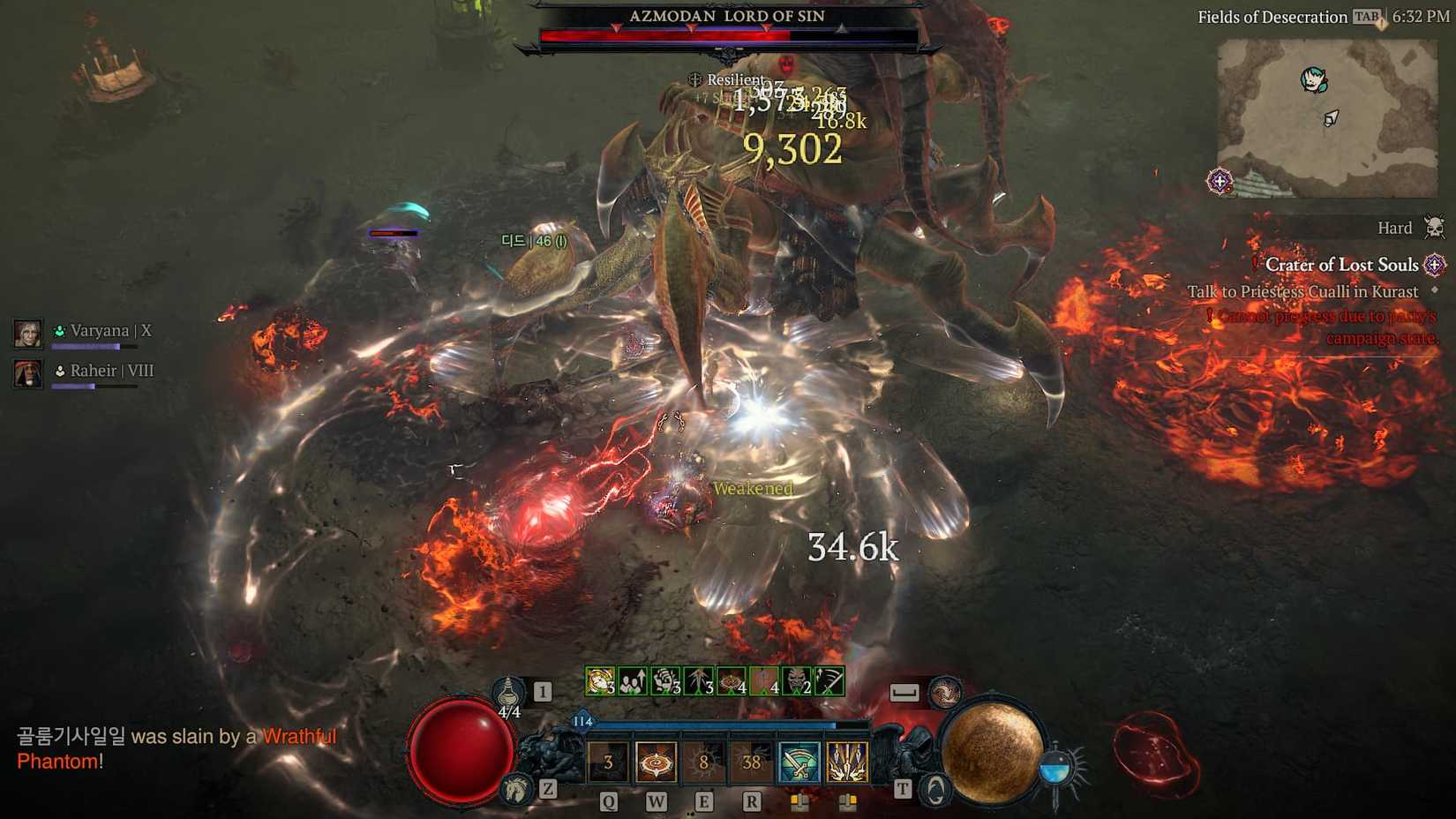 D4 Season 11 Azmodan Fight