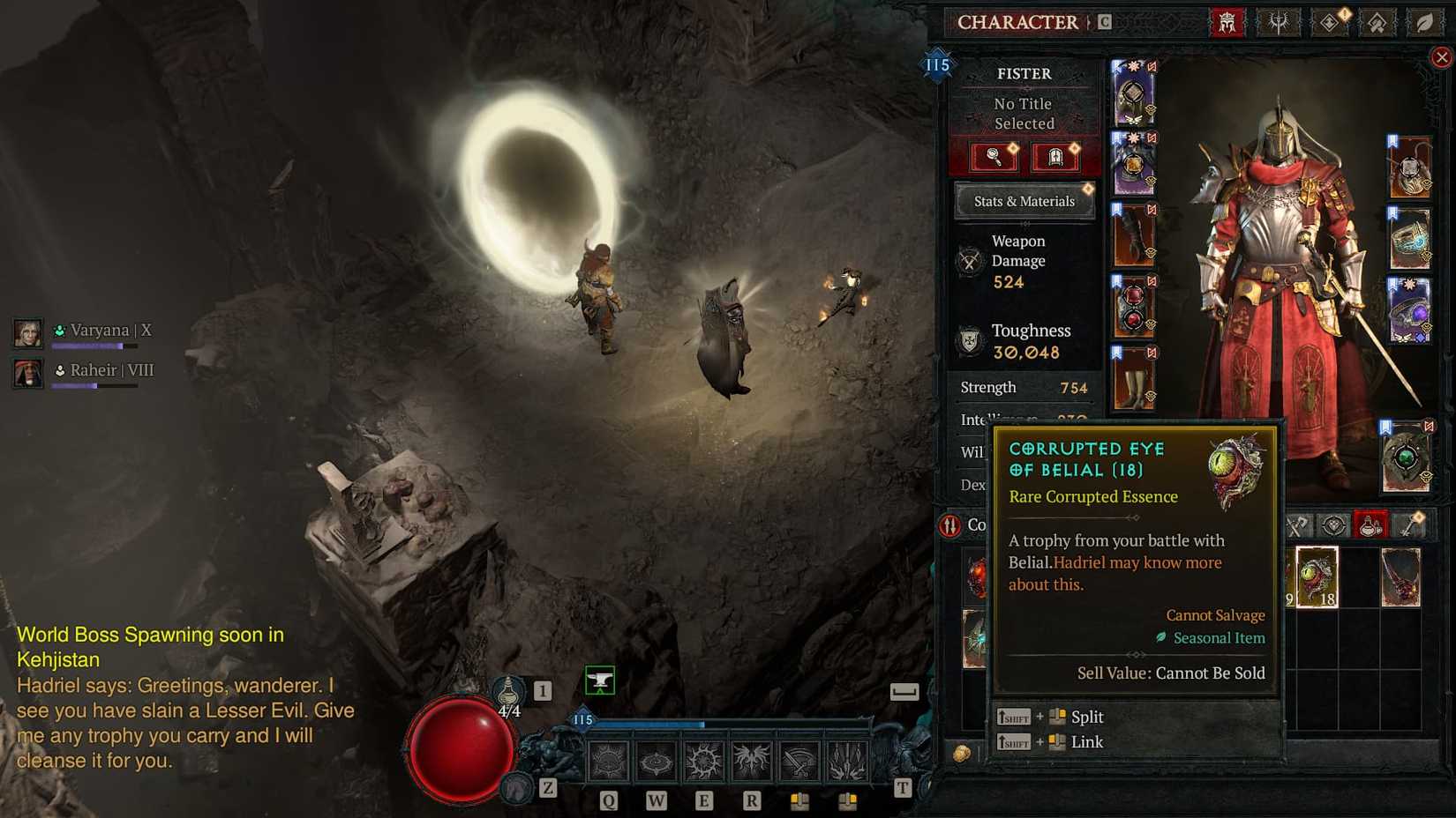 D4 Corrupted Eye of Belial