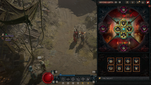 D4 Divine Gifts screen