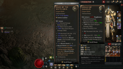 D4 Herald of Zakarum Stats