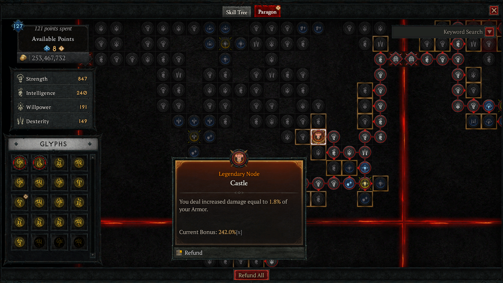 D4 Paladin Castle Legendary Node