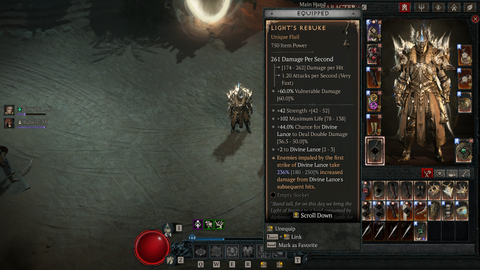 D4 Light's Rebuke stats