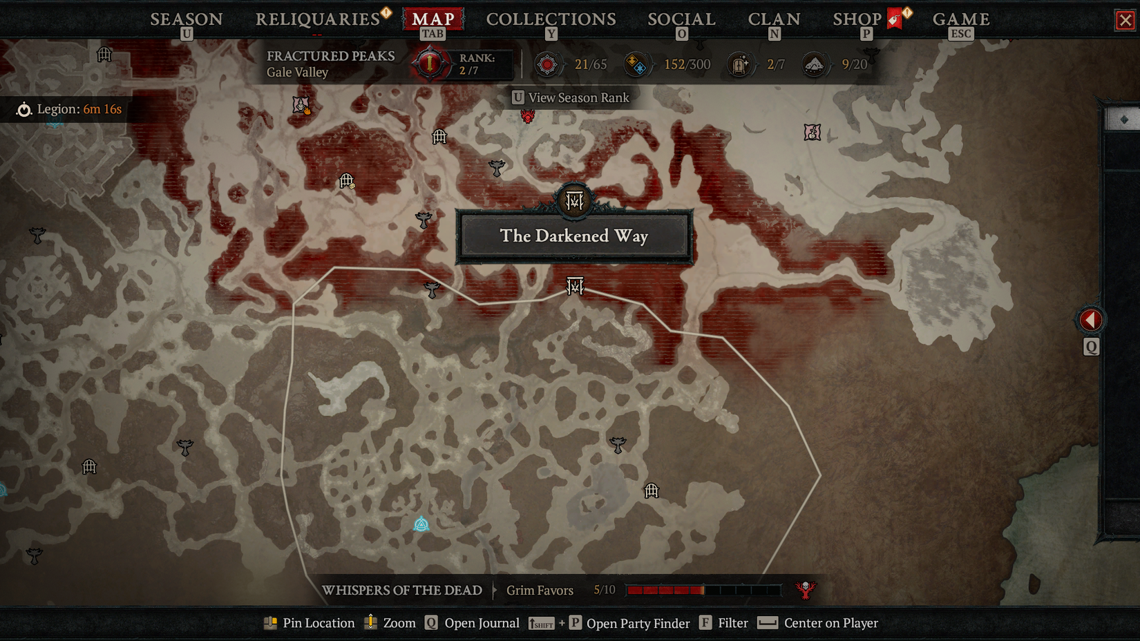 D4 Lord Zir The Darkened Way map location