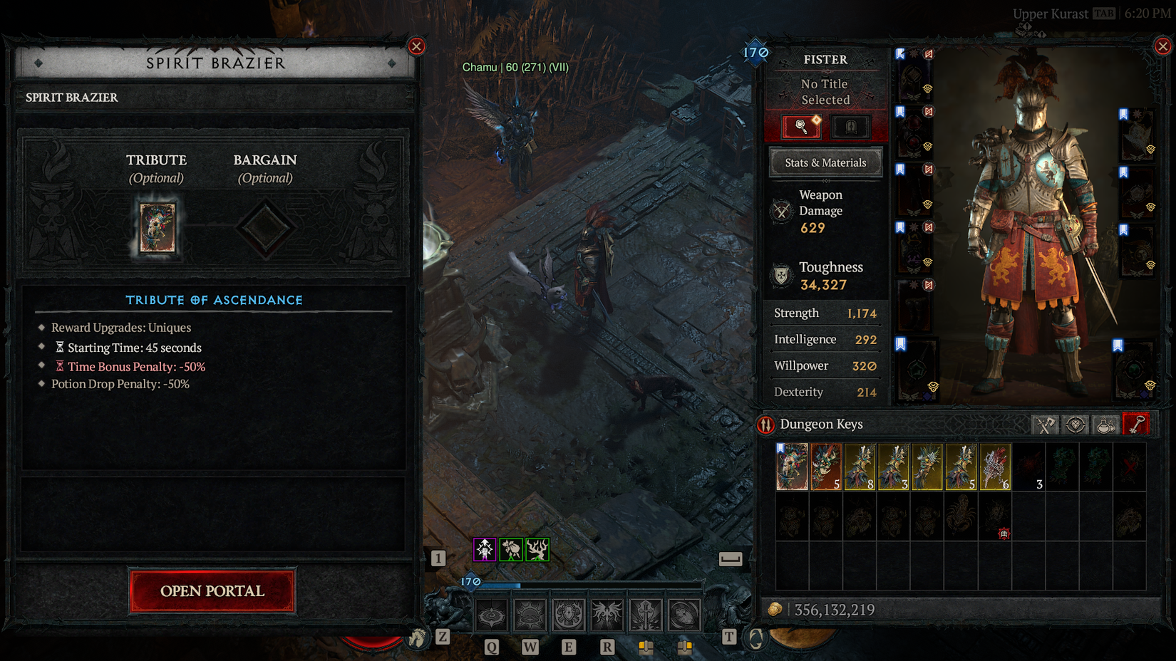 D4 Tribute of Ascendance in the grill