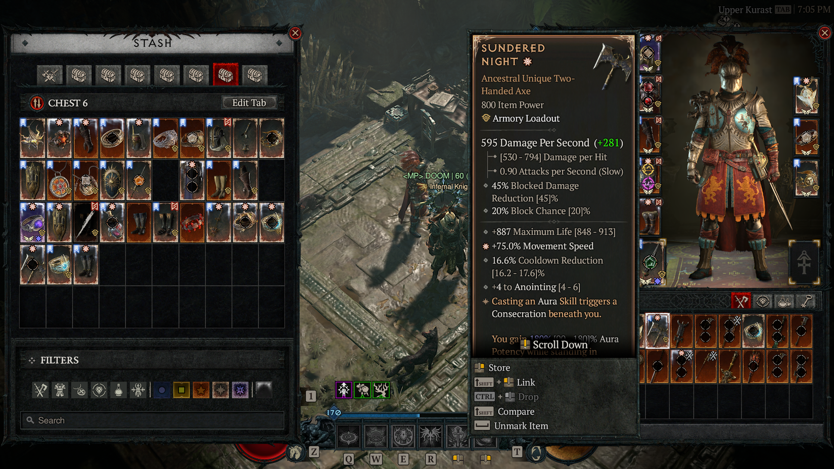 D4 Sundered Drop stats