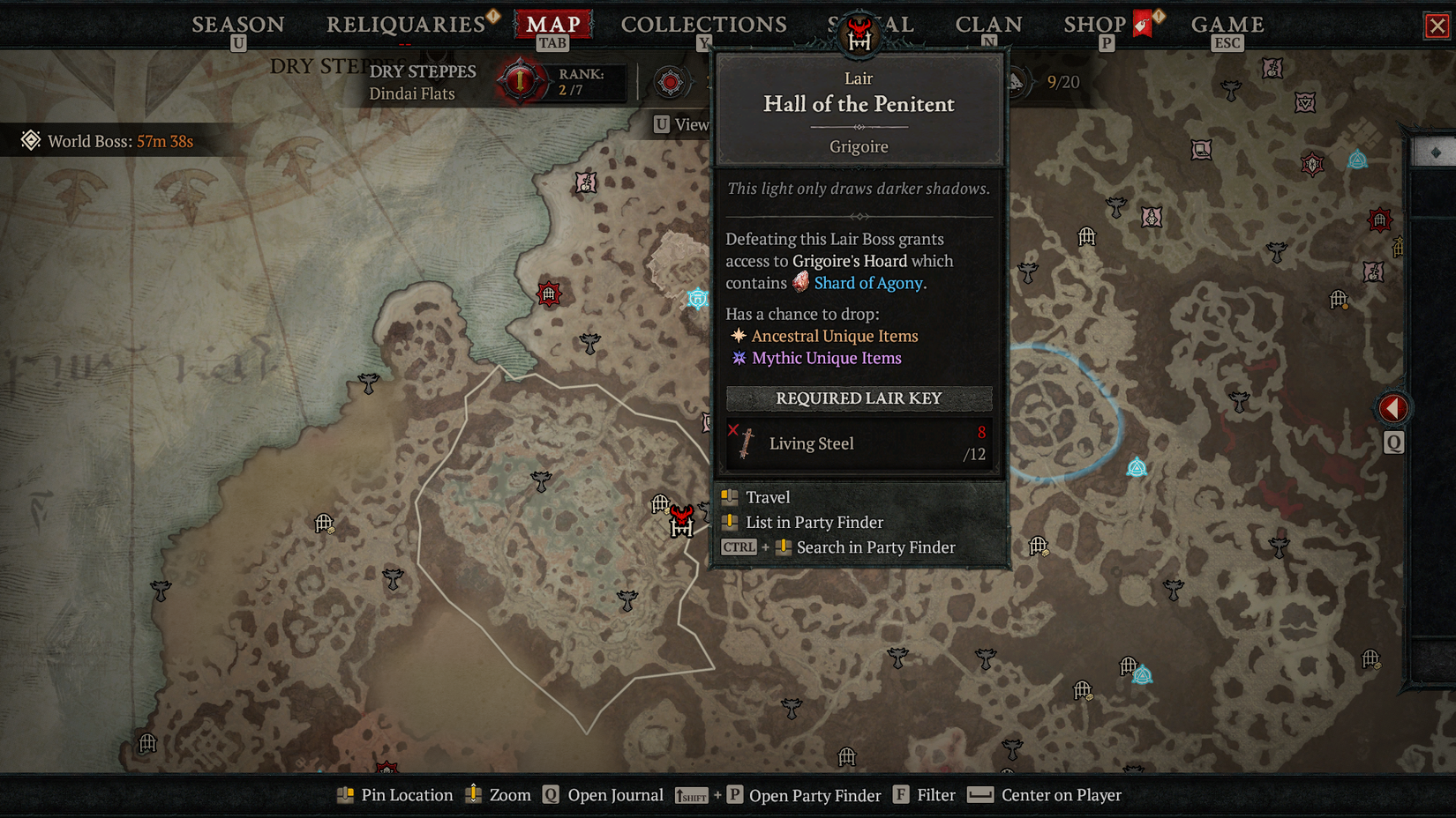 D4 Grigoire Lair Location