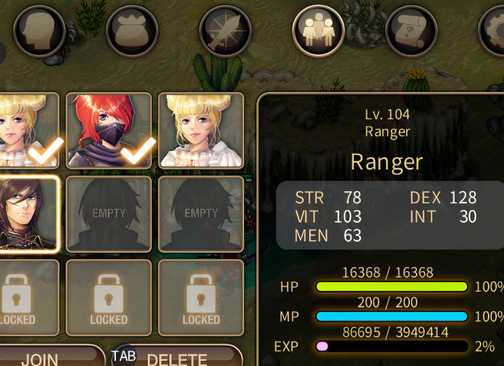 Antarmuka pertarungan Inotia 4