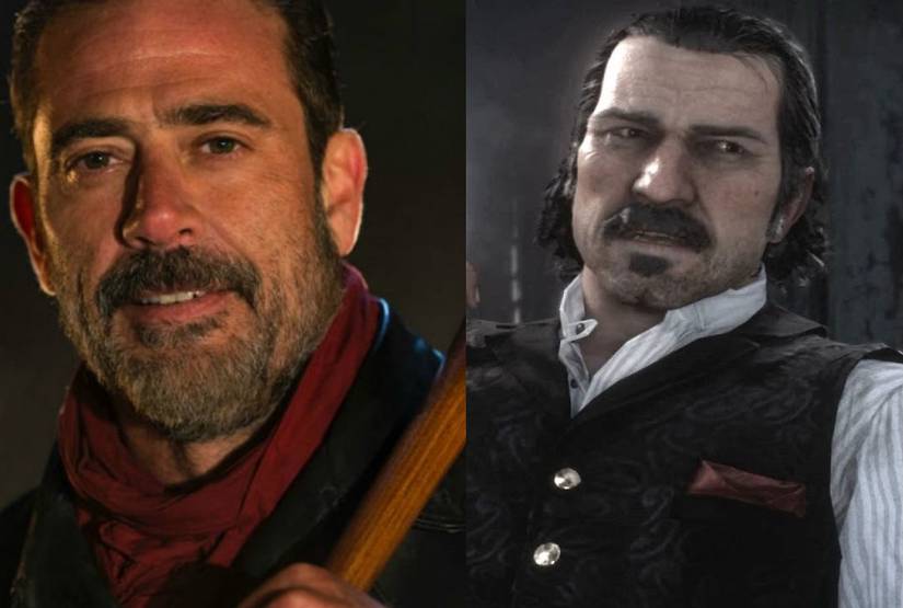 Jeffrey Dean Morgan sebagai Dutch van der Linde dalam bayangan penggemar untuk adaptasi Red Dead Redemption.