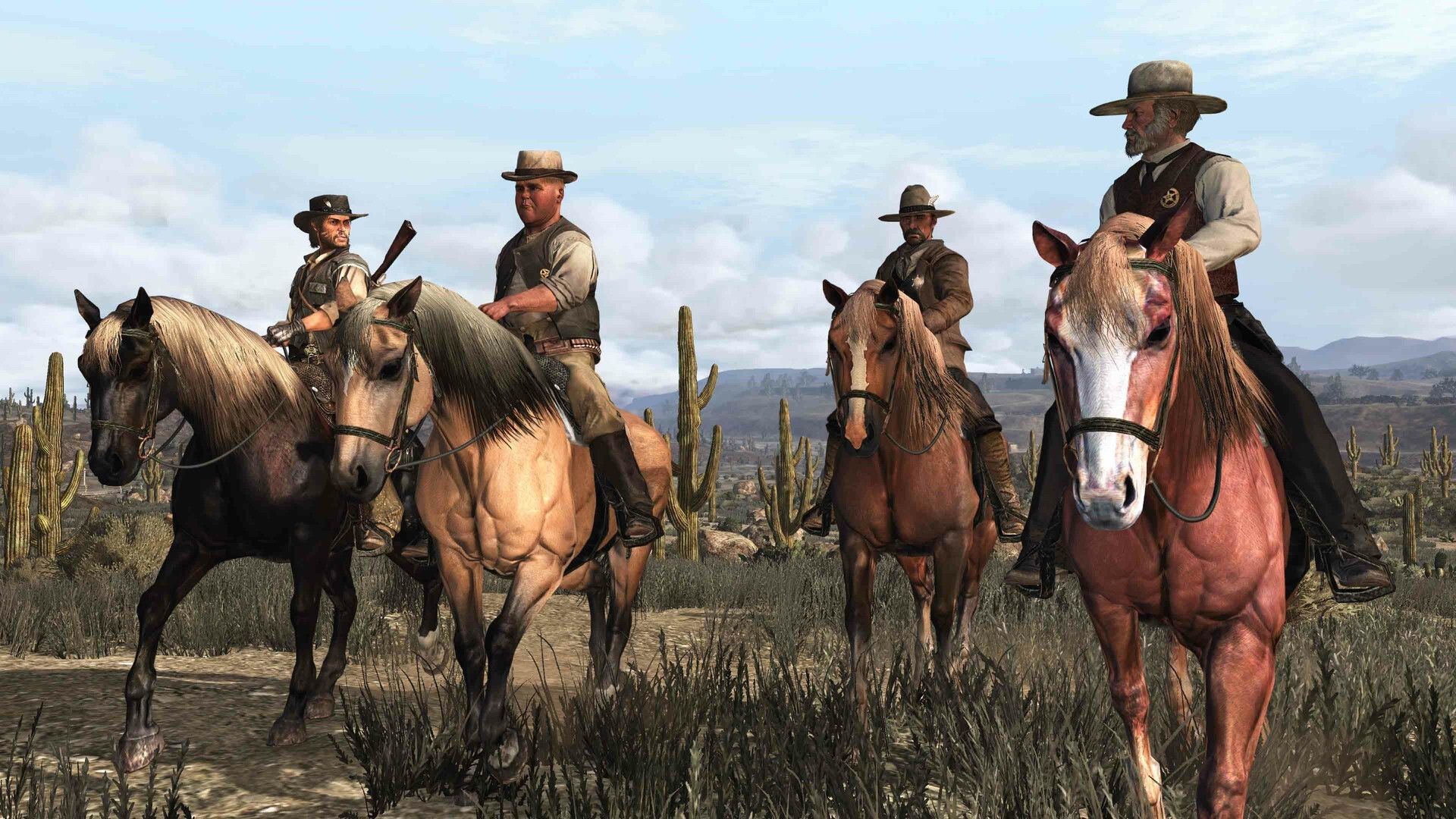 John with a posse in Red Dead Redemption (2010)