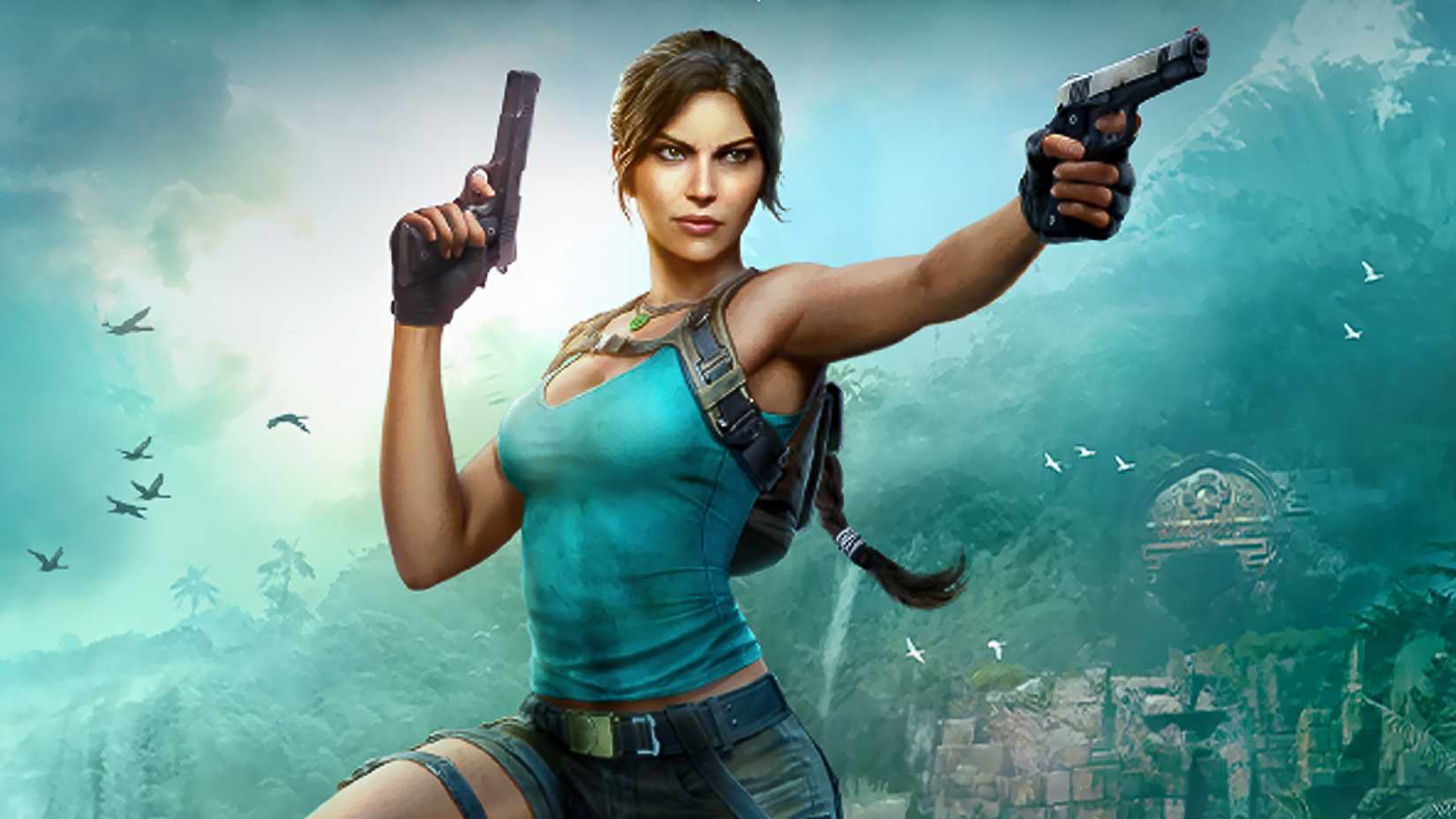 Lara Croft on Tomb Raider Legacy of Atlantis cover cropped
