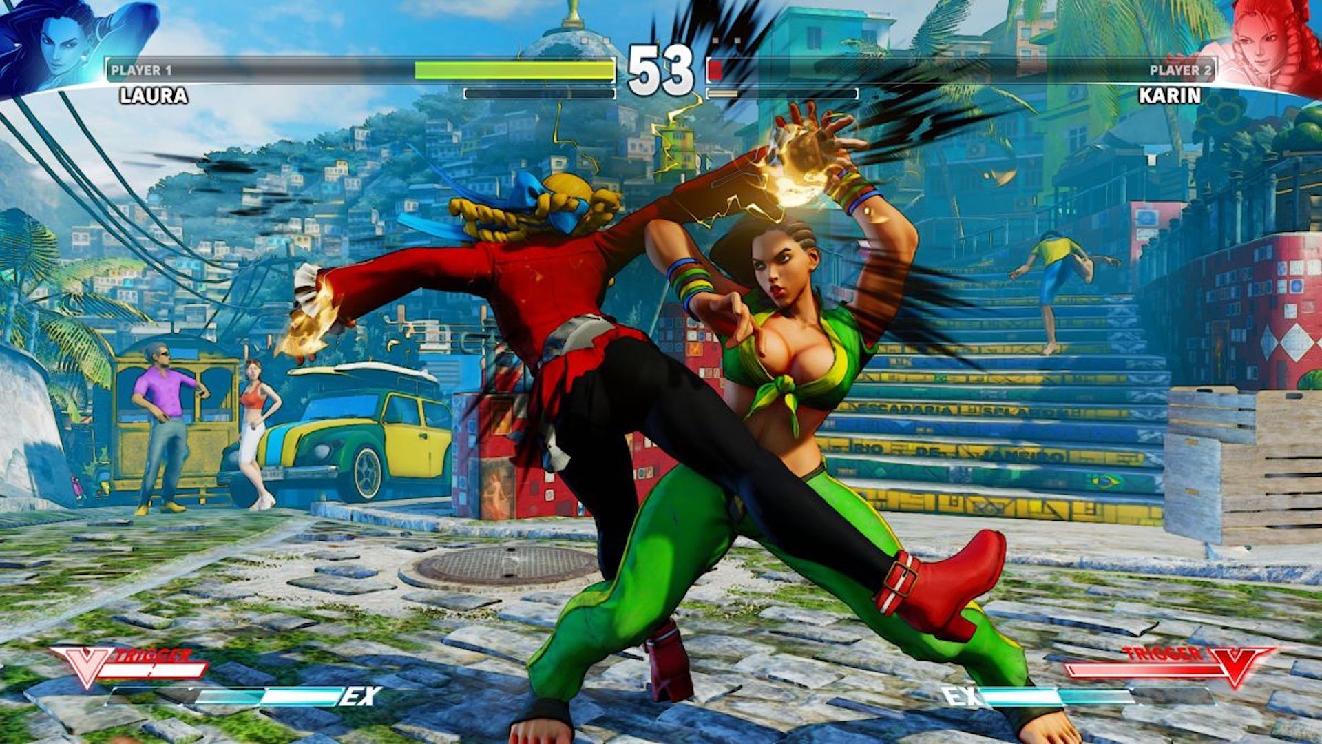 Laura vs Karin in Street Fighter 5 (2016)