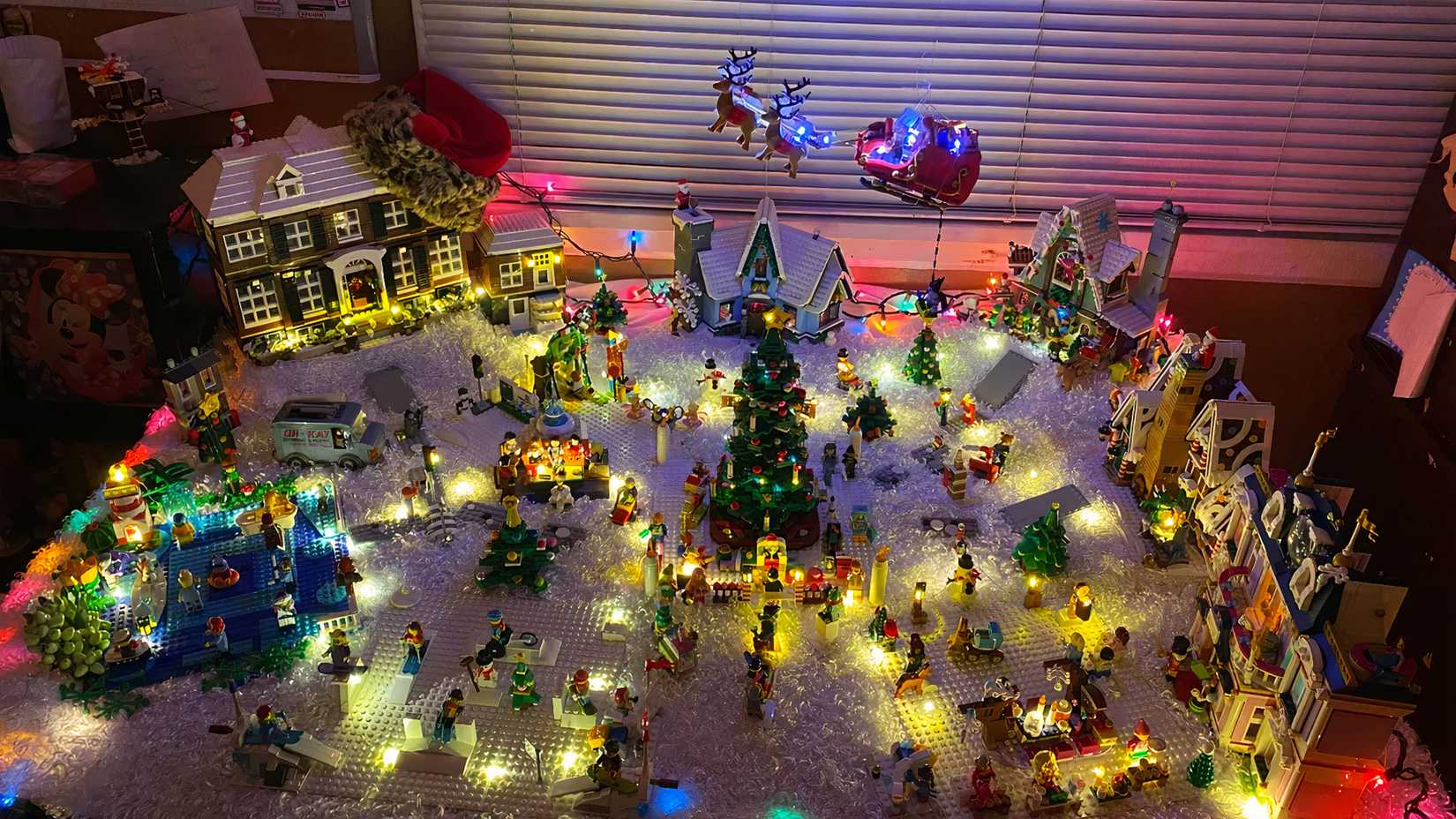 LEGO Christmas Eve in the Town Square