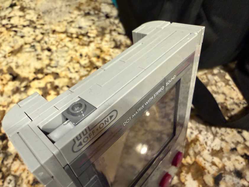 LEGO Game Boy - power button