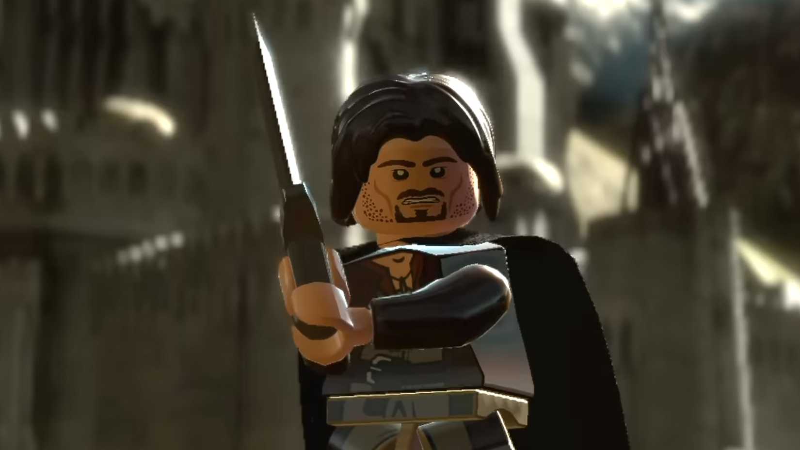 LEGO The Lord of the Rings Video Game Aragorn in Minas Tirith trailer screenshot