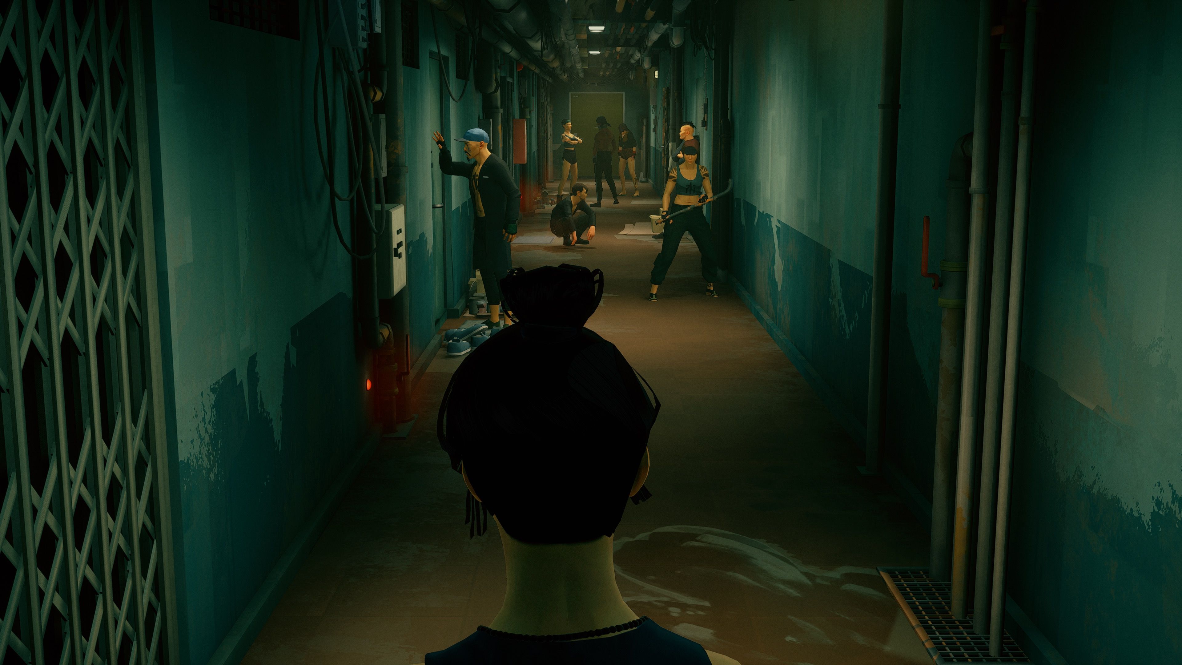 Looking down a hallway in Sifu