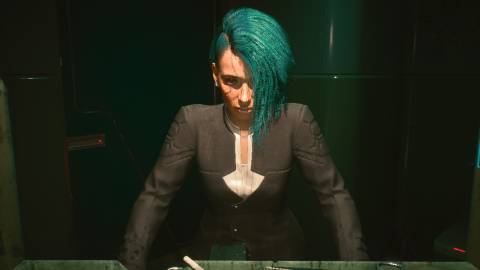 Looking in a mirror in Cyberpunk 2077