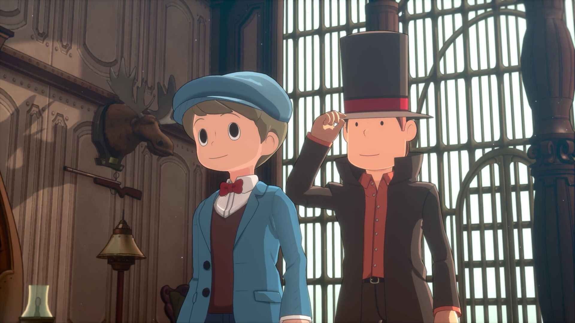 Luke and Layton in Professor Layton and the New World of Steam