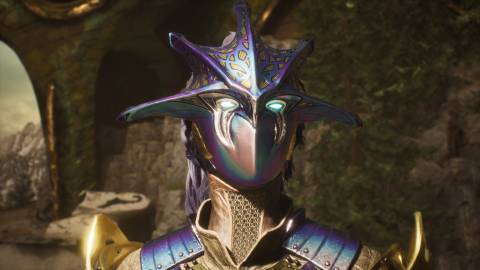 Luna armored up in Immortals of Aveum