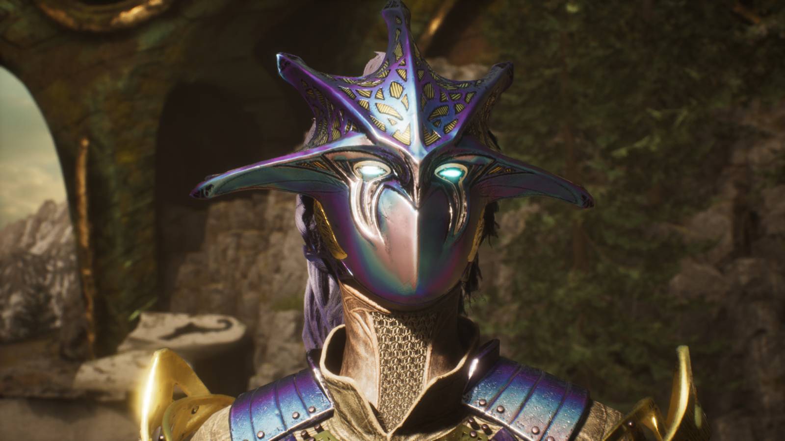 Luna armored up in Immortals of Aveum