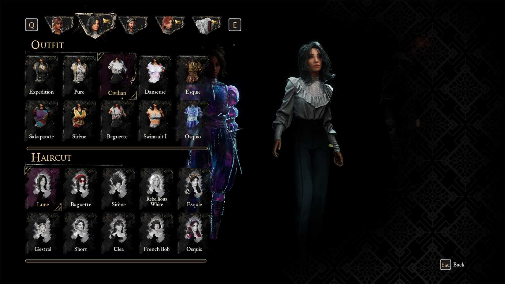 Outfit Civilian untuk Lune di Clair Obscur Expedition 33