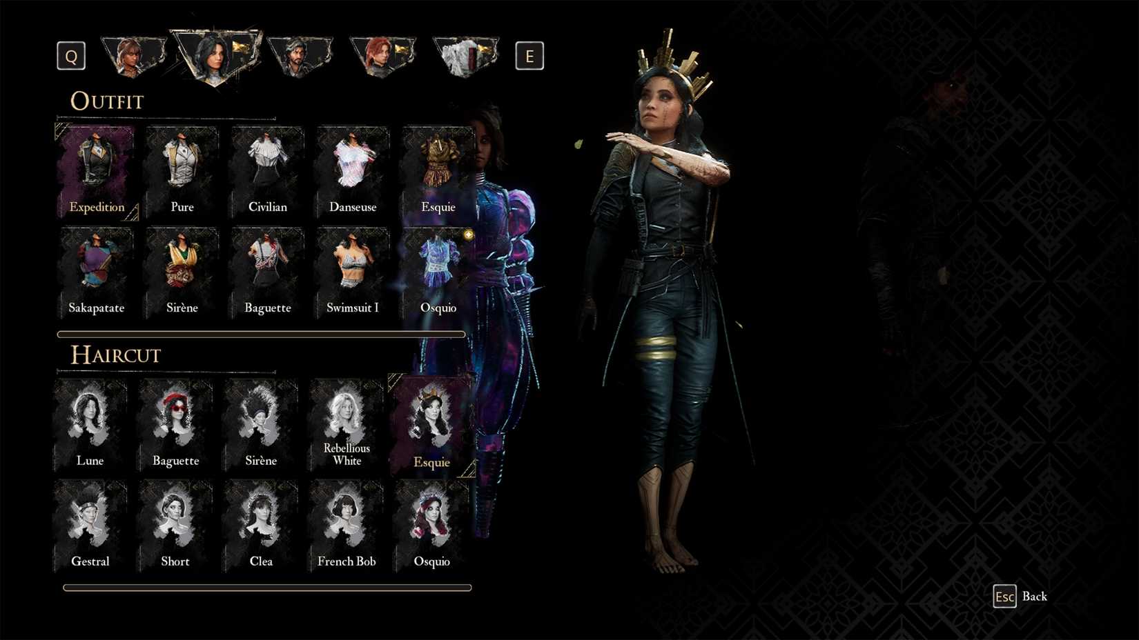 Haircut Esquie untuk Lune di Clair Obscur Expedition 33