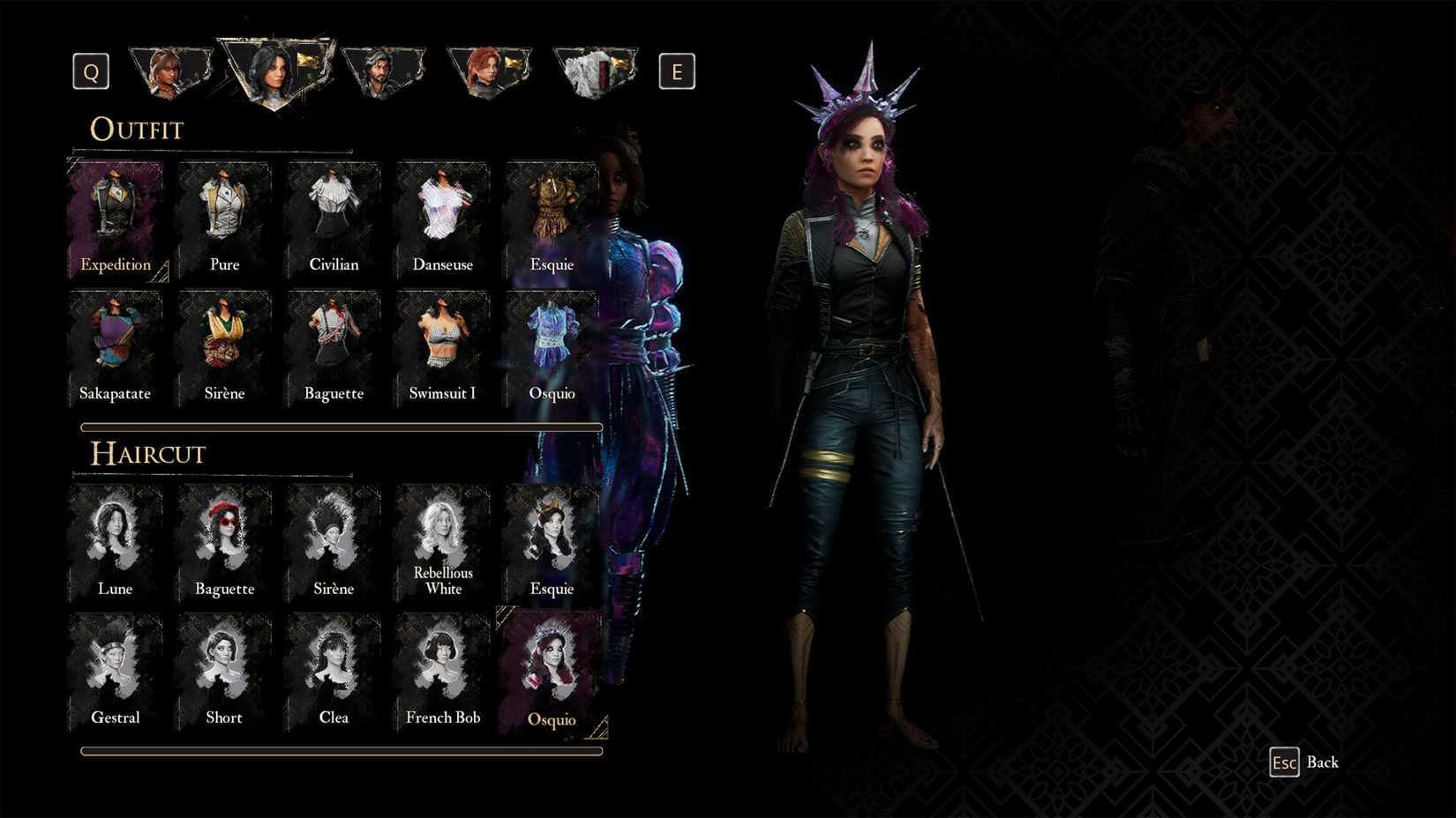 Haircut Osquio untuk Lune di Clair Obscur Expedition 33