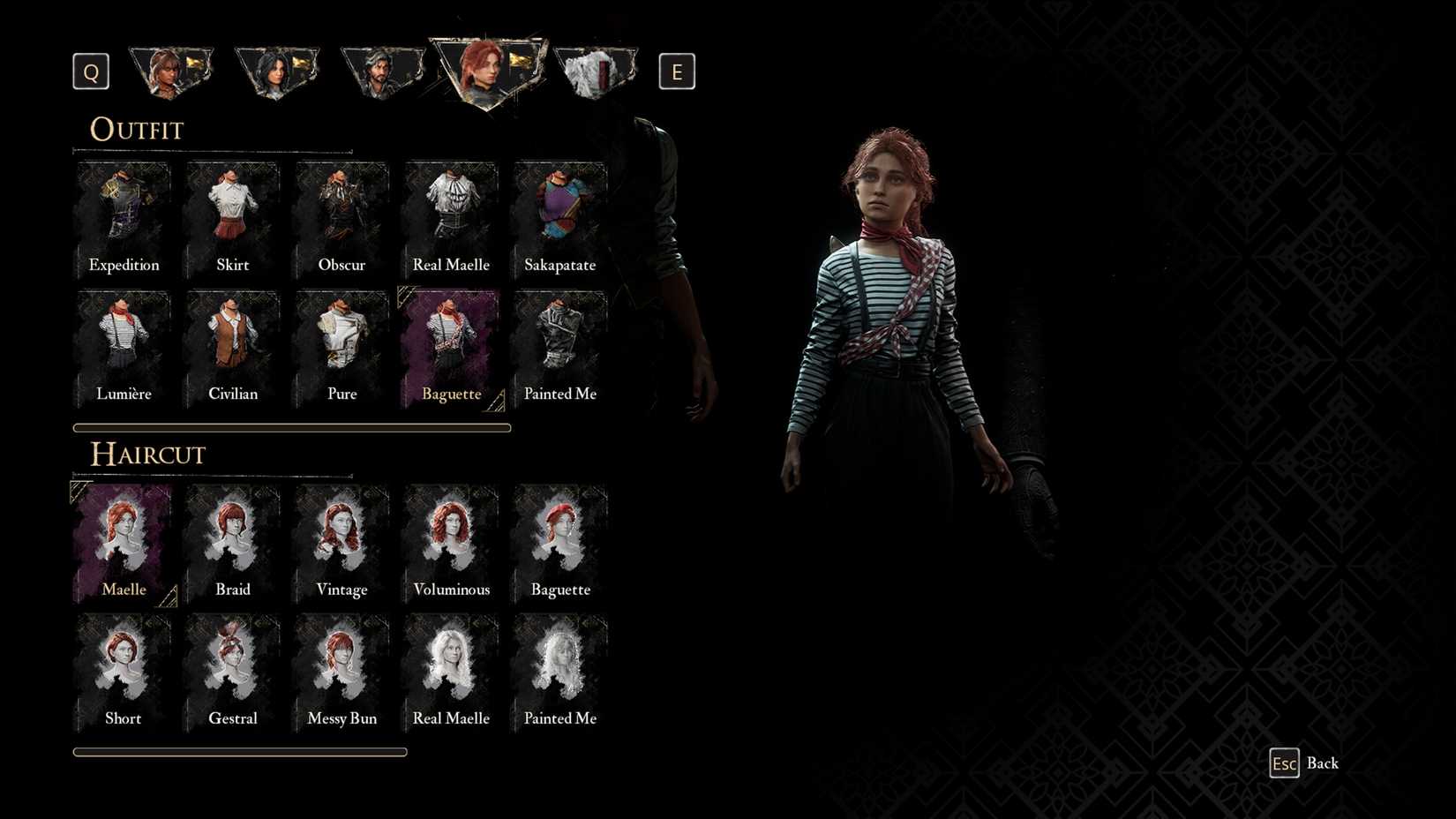 Outfit Baguette untuk Maelle di Clair Obscur Expedition 33