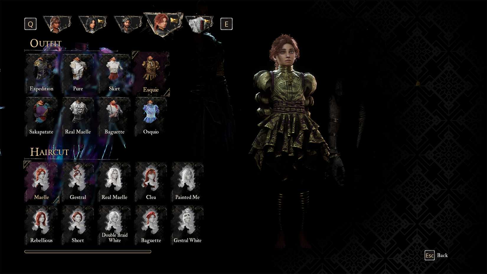 Outfit Esquie untuk Maelle di Clair Obscur Expedition 33