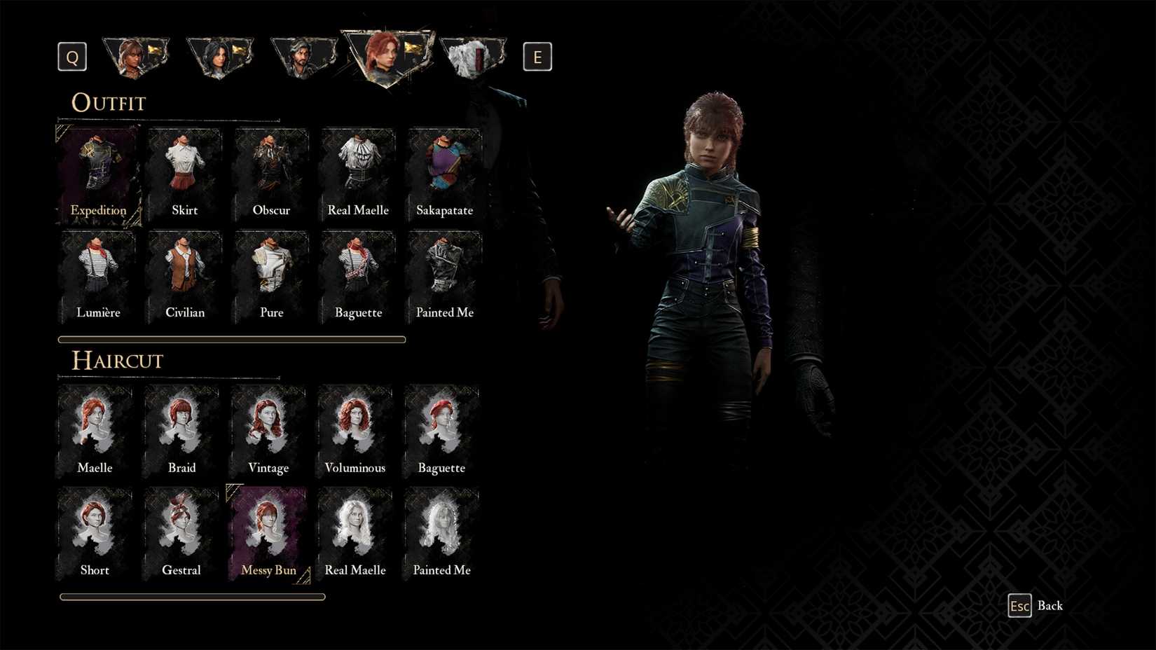 Haircut Messy Bun untuk Maelle di Clair Obscur Expedition 33