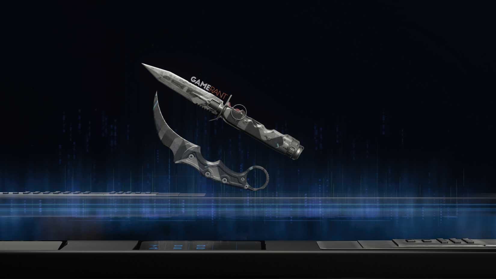 Mainframe Camo Preview on the Ballistic Knife - Black Ops 7