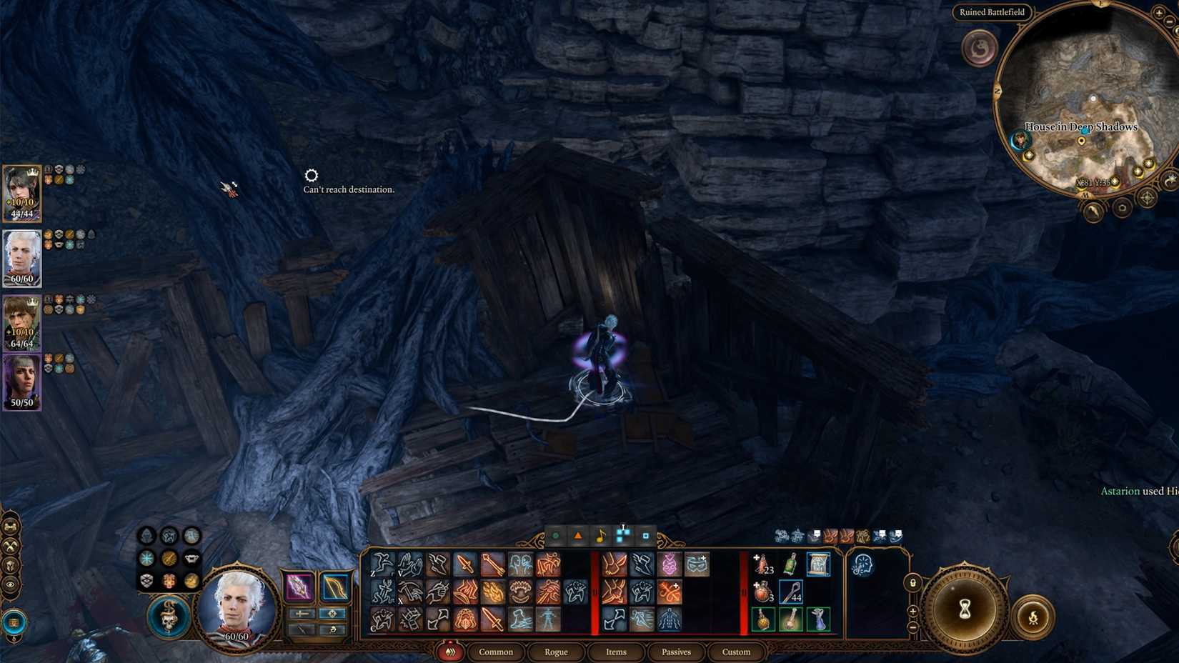 make one party member hide in bg3