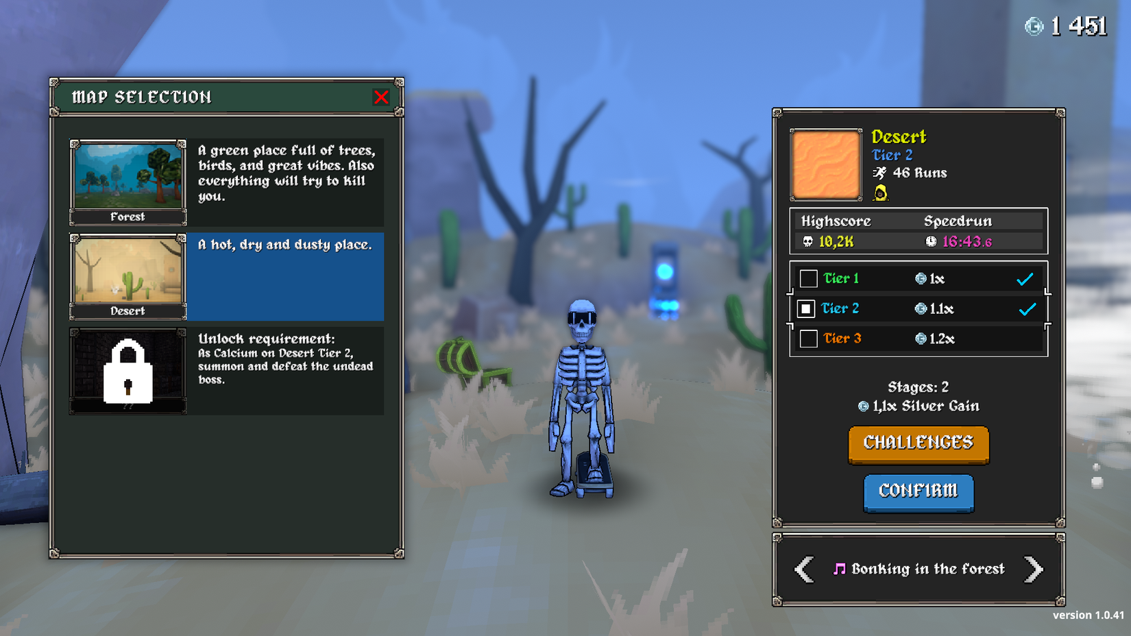 megabonk cálcio nível 2 deserto