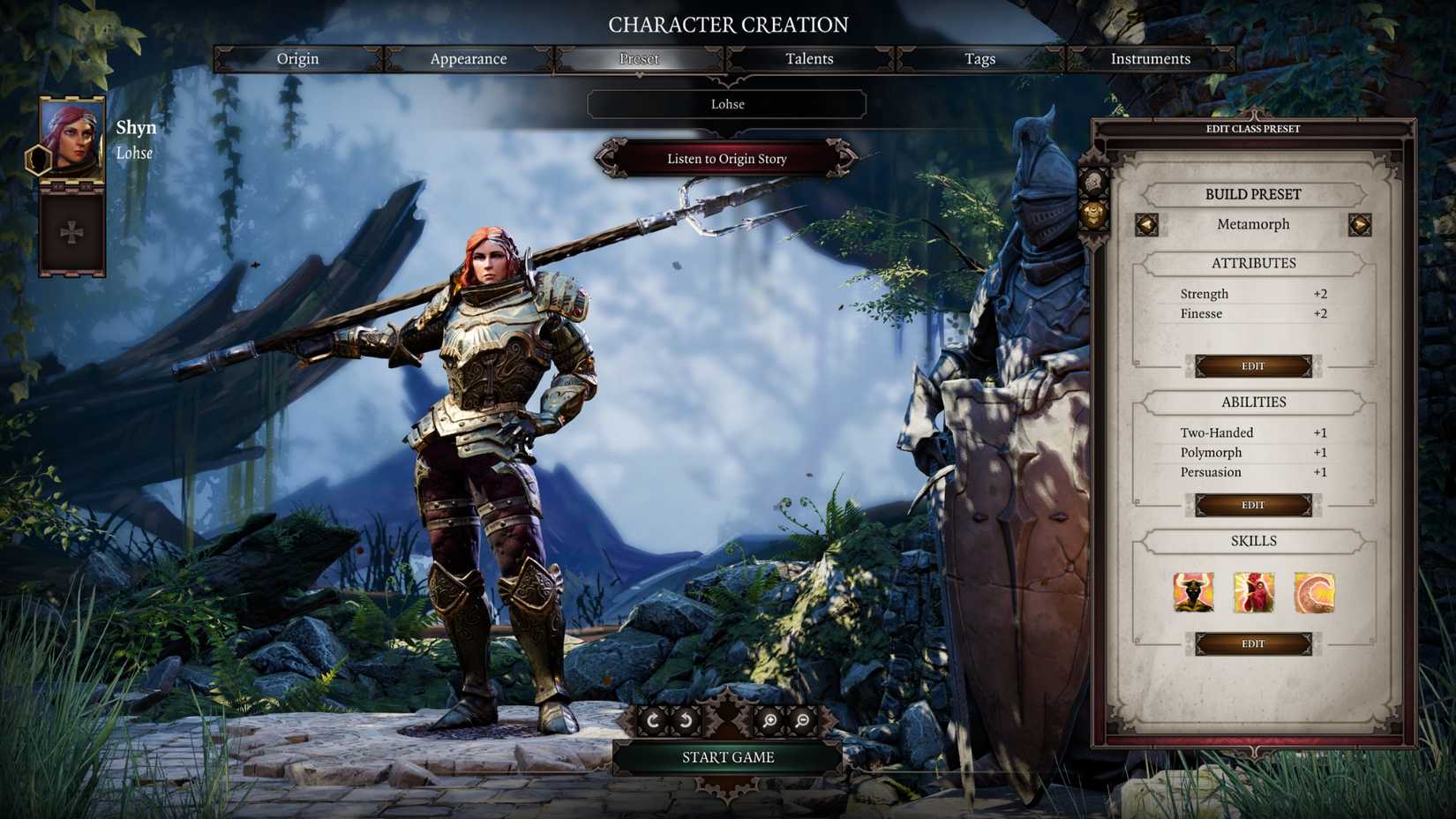 Metamorph Vessel Of Darkness build for lohse in divinity original sin 2 dos2