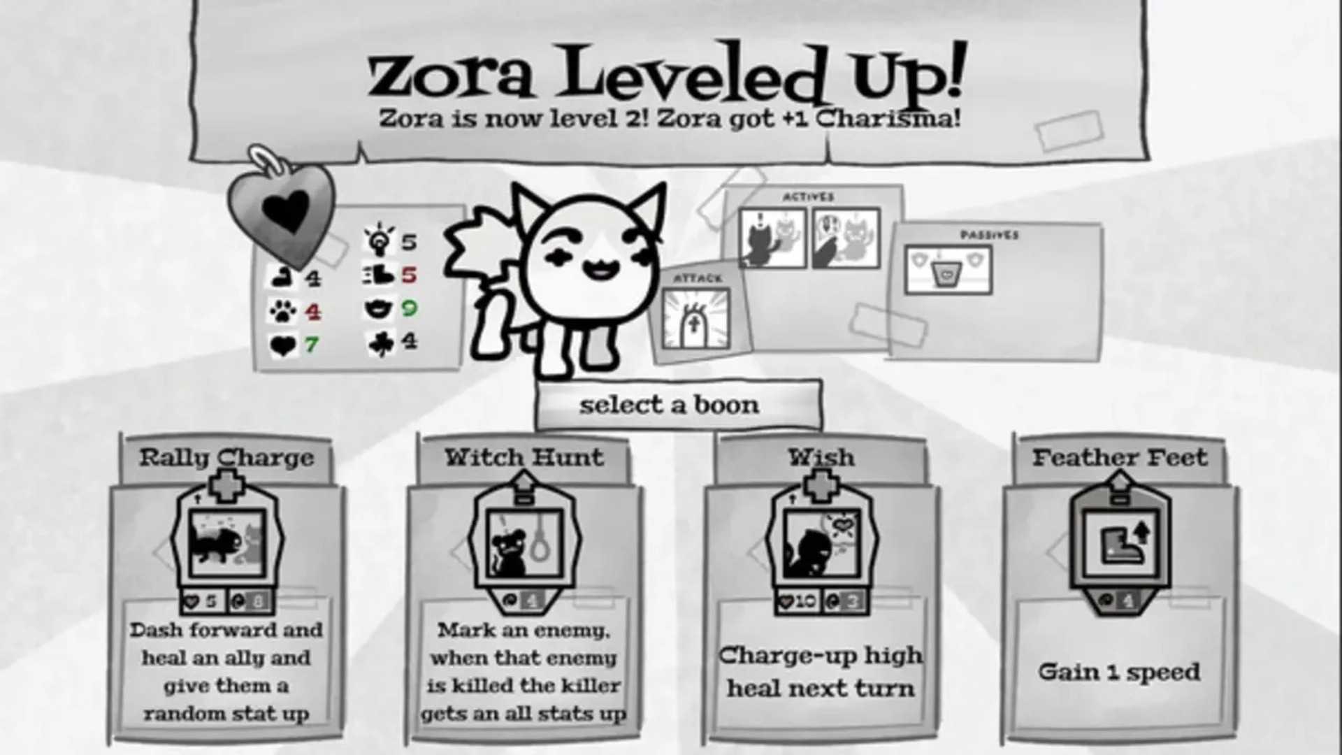 Mewgenics Level Up Screen (1)