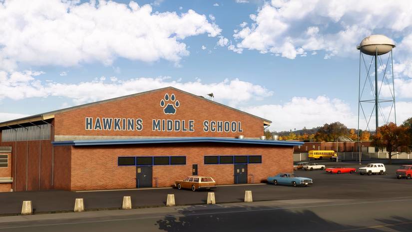 Microsoft Flight Simulator Hawkins Middle School